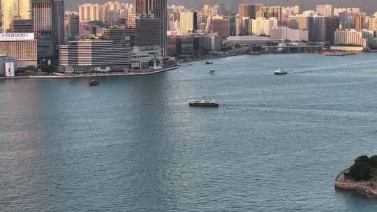 香港维多利亚港航拍