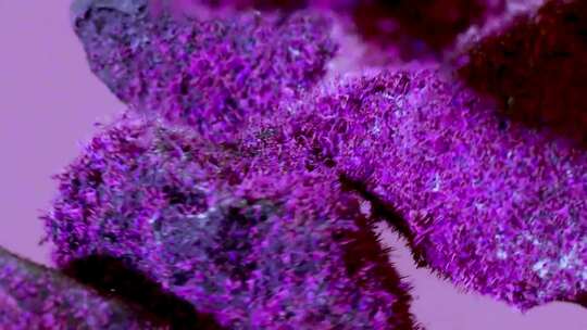 多彩物体微距特写画面