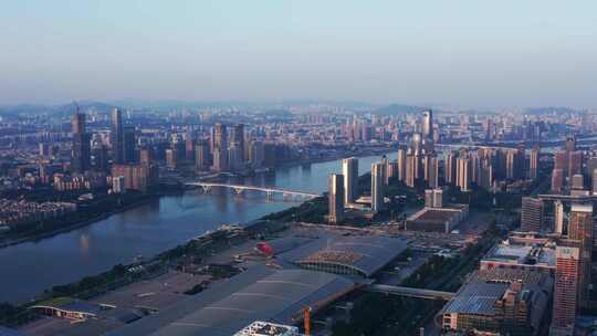广州琶洲看金融城视频素材模板下载