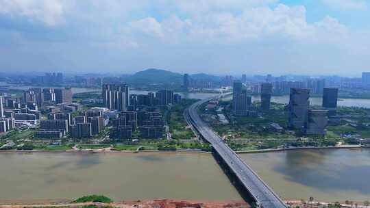 广州南沙灵山岛横沥岛航拍空镜