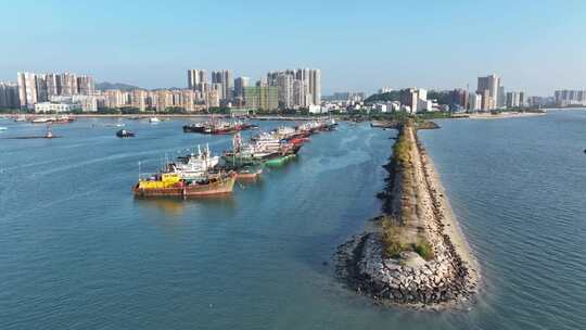 中国广东省汕尾市城区滨海渔港