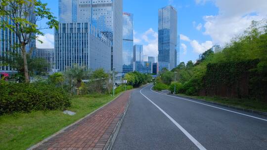 现代化园林城市高楼大厦高端写字楼商业中心