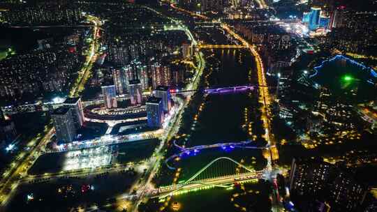 广州市南山区蕉门夜景延时