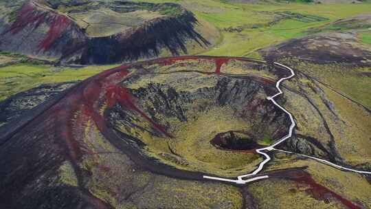 火山，已灭绝，火山口，火山