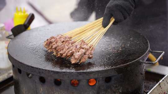 烧烤牛肉串