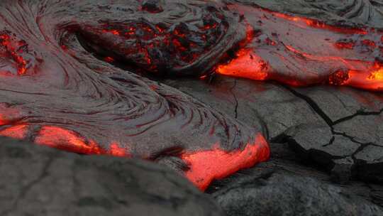 熔岩火山基拉韦厄火山夏威夷