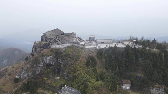 航拍湖南南岳衡山5A景区