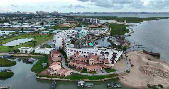 北海海丝首港景区航拍