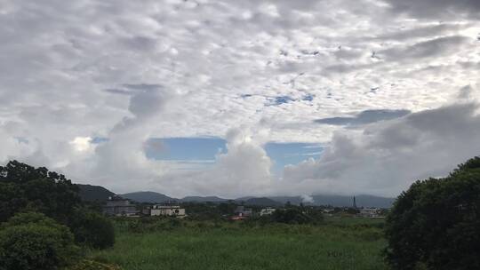 天空中云的运动镜头延时