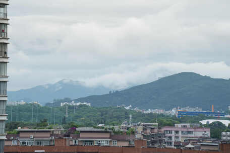 山间云雾延时阴天