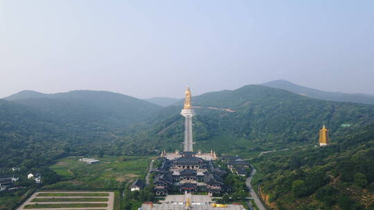 航拍西山观音大佛 大如意圣境