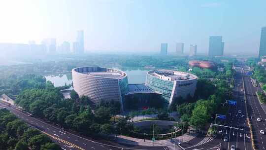 江苏常州溧阳市文化艺术中心融媒体中心航拍