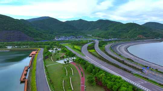 浙江宁波梅山港保税区码头交通梅东大闸营地