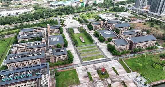 航拍广州高等院校，211高校，教育机构