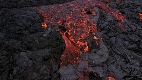 熔岩、火山、玄武岩、无人机