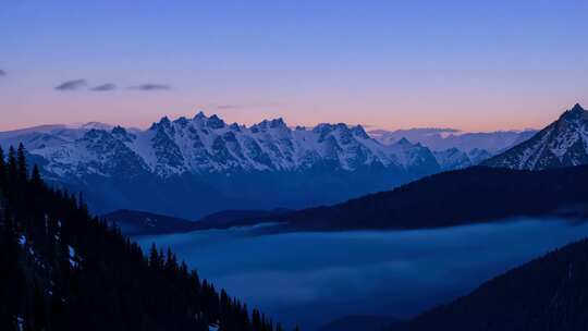 雪山 山峰 日出 日落 喜马拉雅山脉 01