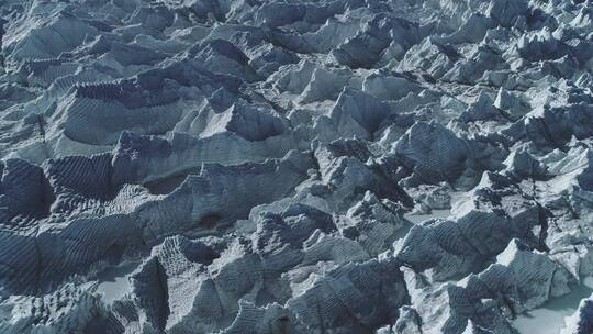 航拍壮观的40冰川