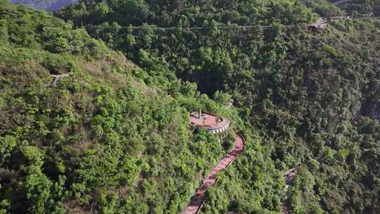 德夯盘山公路航拍