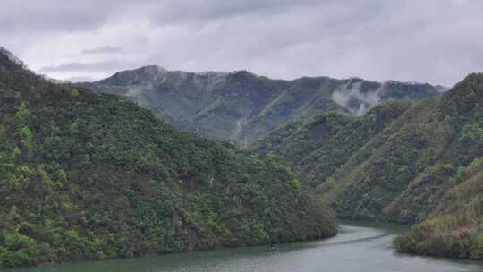 黄山茶山云雾航拍