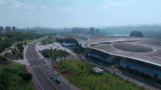 航拍重庆国际博览中心