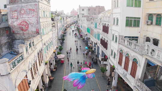 海口骑楼老街人文市井生活