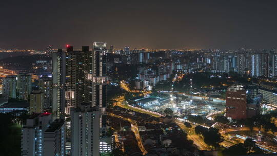 城市之夜延时视频素材模板下载