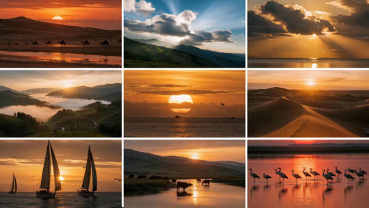 日出日落延时太阳升起朝阳夕阳晨曦云海高清在线视频素材下载