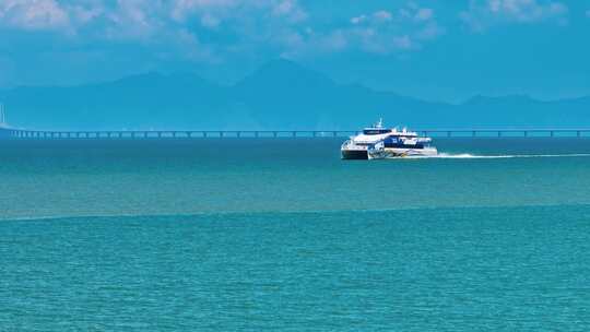 航拍珠海日月贝珠海大剧院珠海大全景