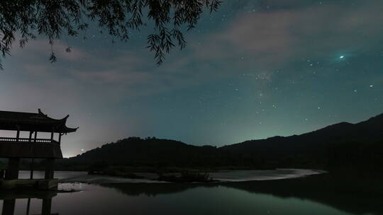 古堰星空视频素材模板下载