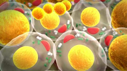 胆固醇脂肪细胞脂肪细胞视频素材模板下载