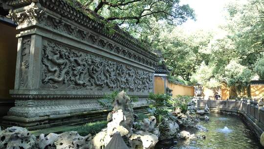 浙江普陀山法雨寺禅院建筑视频