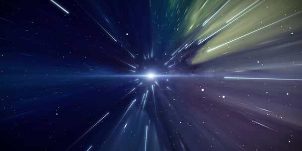 宇宙流星粒子穿梭