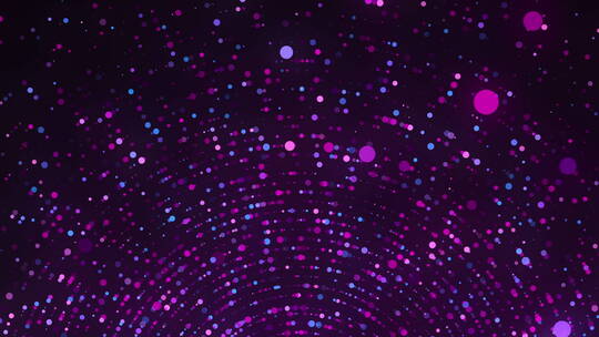 紫色圆圈粒子背景视频素材