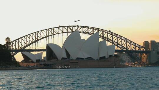 澳大利亚 歌剧院 悉尼大桥 澳大利亚歌剧院视频素材模板下载
