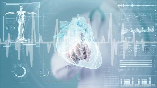 医疗心脏展示技术视频素材模板下载