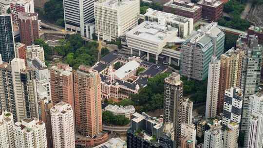 香港大学航拍大景