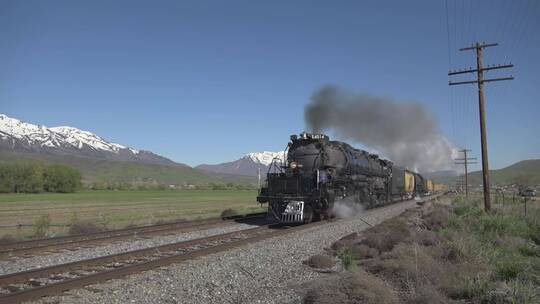 蒸汽火车蒸汽机车视频素材模板下载