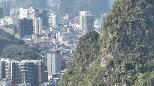 广西河池城市航拍