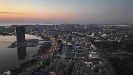 上海 临港 滴水湖 日出