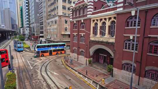 【正版素材】香港城市街道西港城