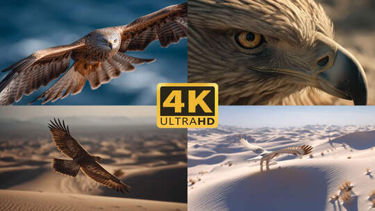 4K励志大气雄鹰飞行展翅翱翔2