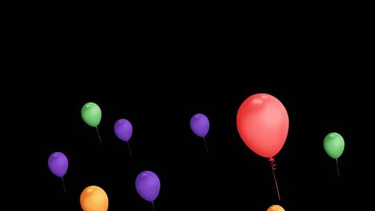 彩色气球气球素材节日