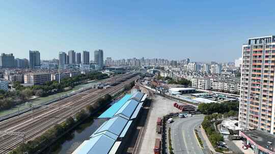 4K航拍城市风光建筑大景