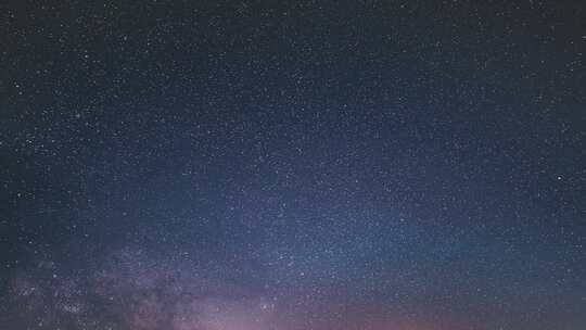 夜晚星空延时摄影