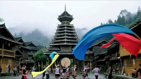 古镇风情与民俗表演合集