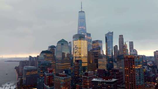 美国纽约地标建筑航拍