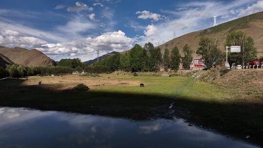 新都桥川藏线康巴汉子木雅圣地风景