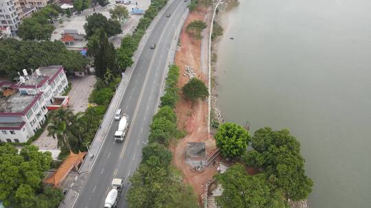 正在建设的河岸视频素材模板下载