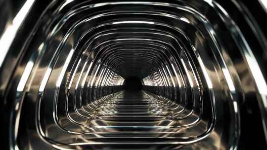 金属质感隧道通道