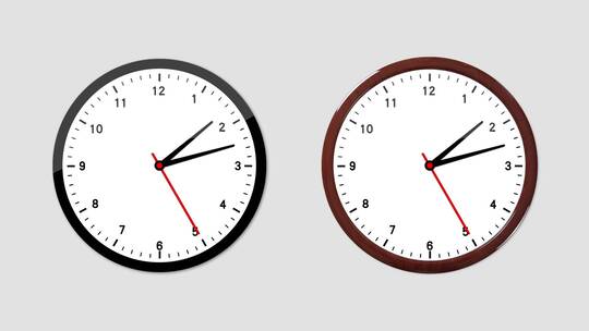 4K时针钟表循环带通道2款AE视频素材教程下载